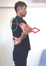 肩の後ろのストレッチ