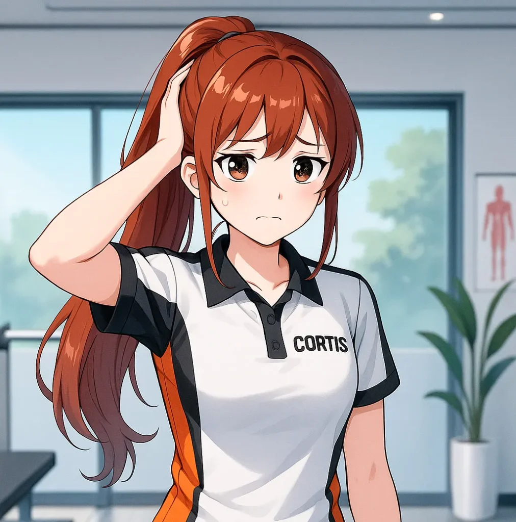 頭痛に悩むcortisちゃん