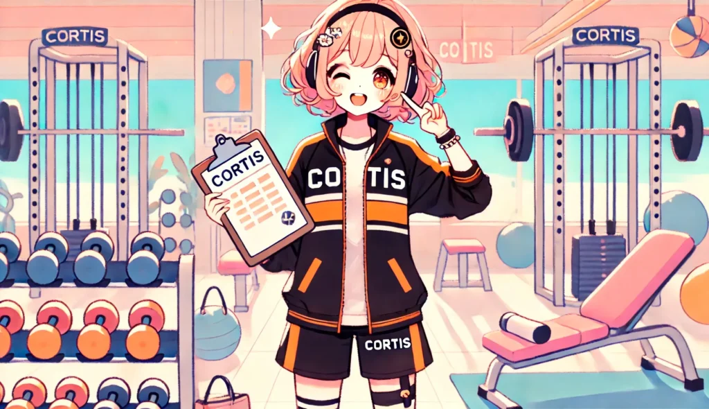 ブログの最後にcortisちゃん