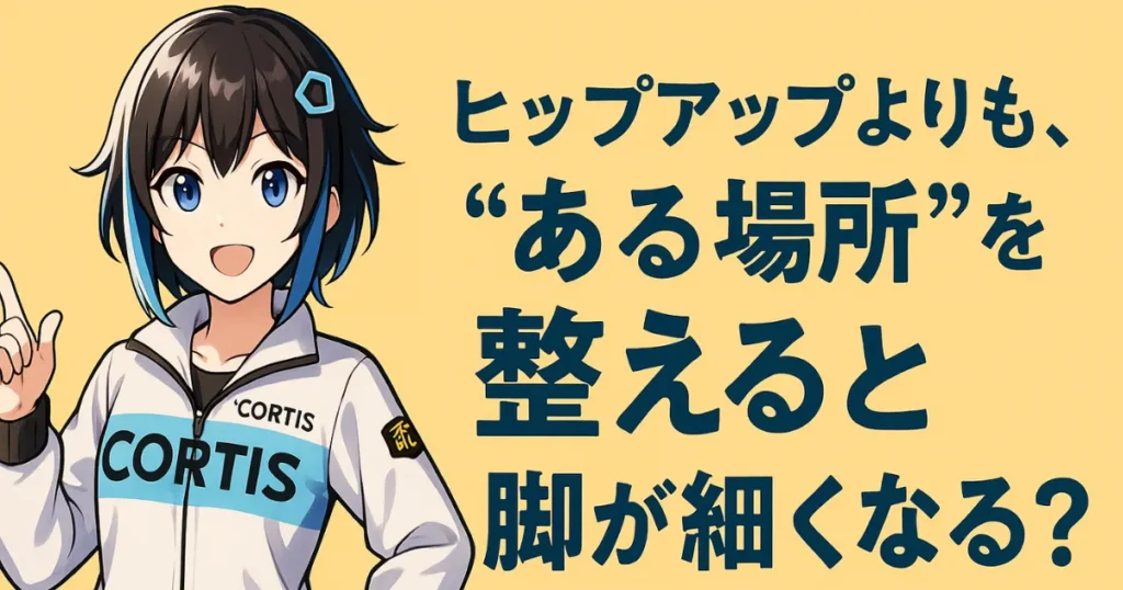 足が細くなるコツブログのアイキャッチ