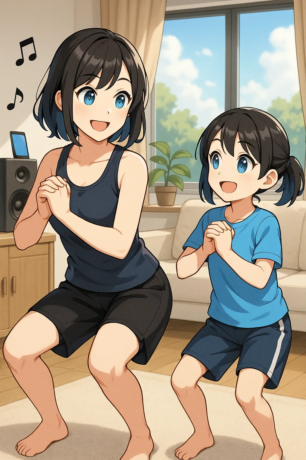 親子ースクワット