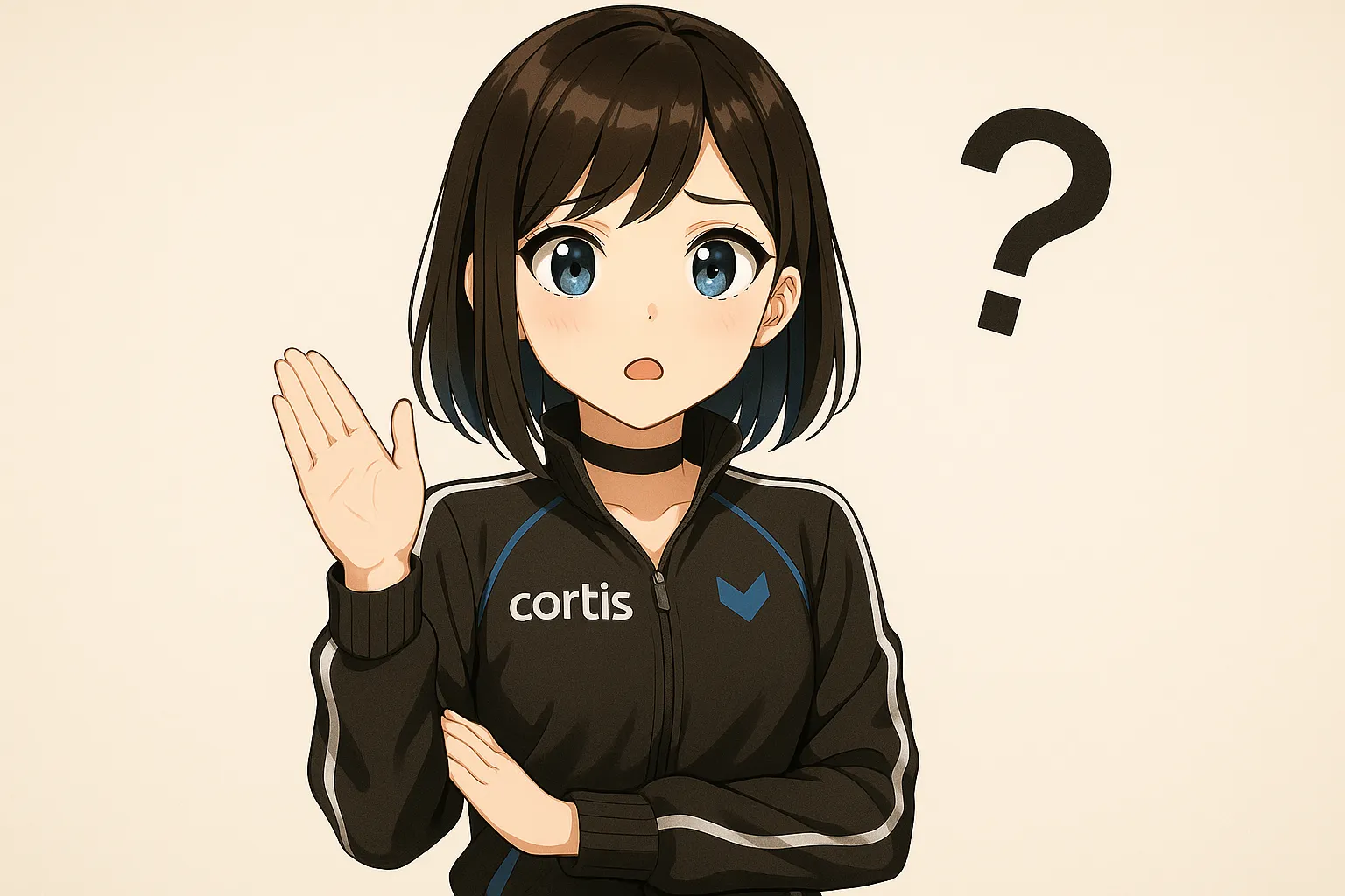質問する女の子