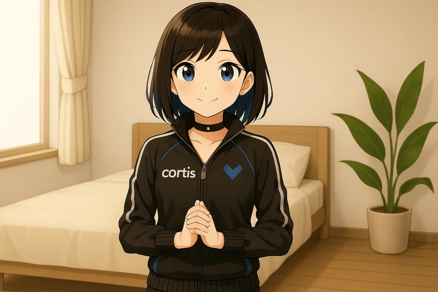 前向きな女の子