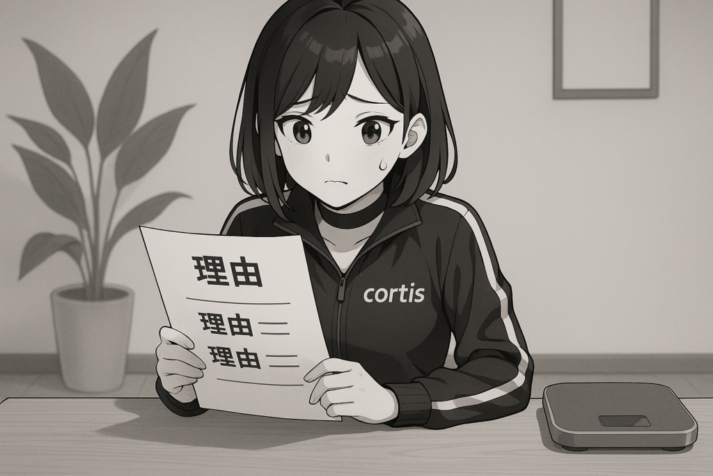 朝の体重が減らない5つの主な原因をチェックしているcortisちゃん
