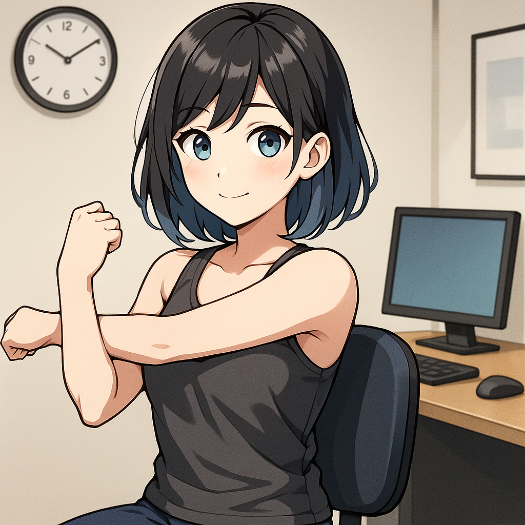 座ってできるストレッチ