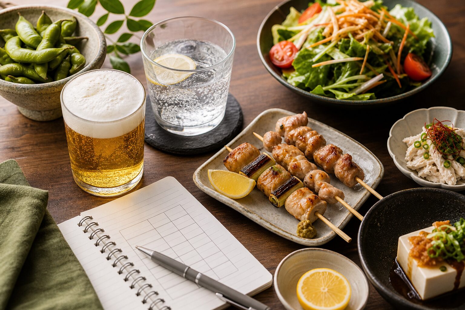ビールと飲み会中のダイエット対策