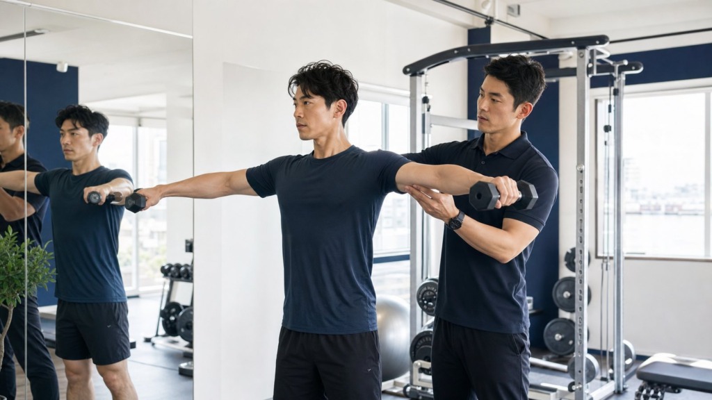 筋トレで肩幅が変わらない原因と広く見せる鍛え方｜トレーニング基礎知識のアイキャッチ画像